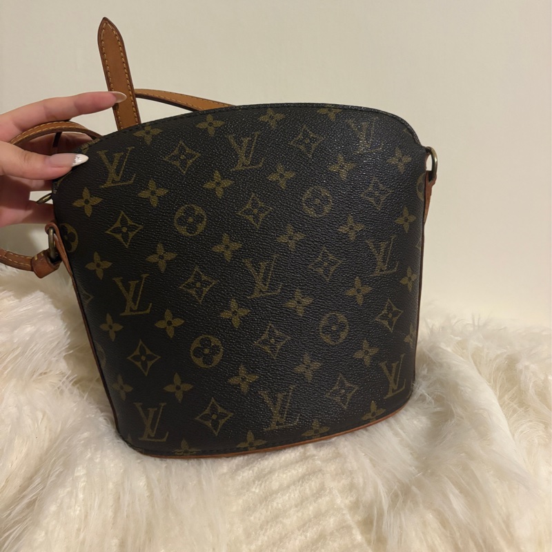 Louis Vuitton drouot handbag經典老花扇形貝殼斜背包-1