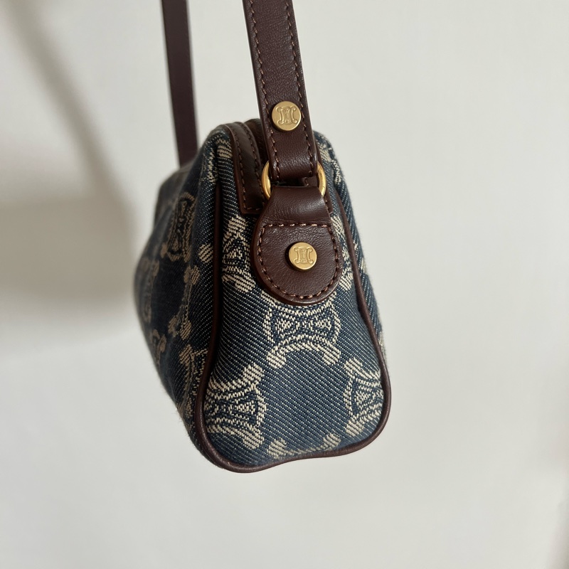 Celine丹寧麻將包 附防塵袋-3