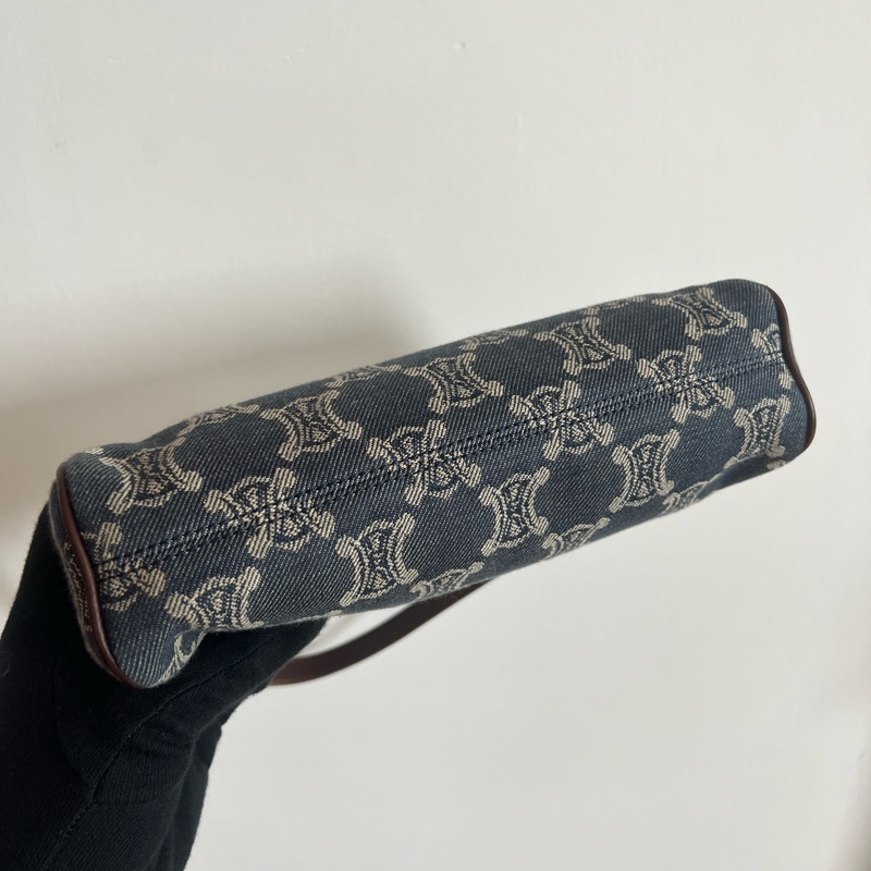 Celine丹寧麻將包 附防塵袋-5