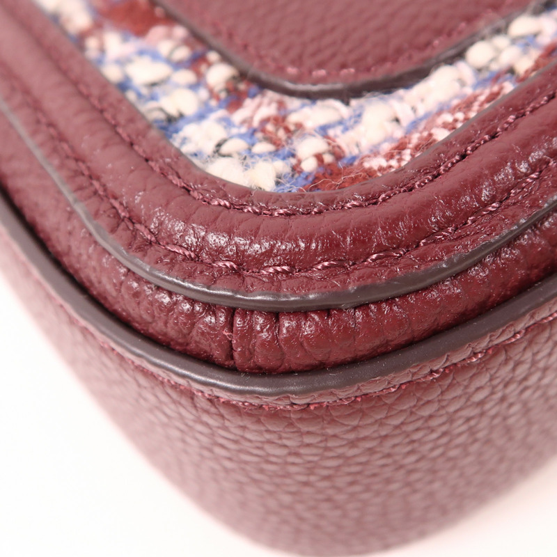 Kate Spade 粗花呢Hudson Tweed Medium Convertible金扣手挽肩背兩用袋-12