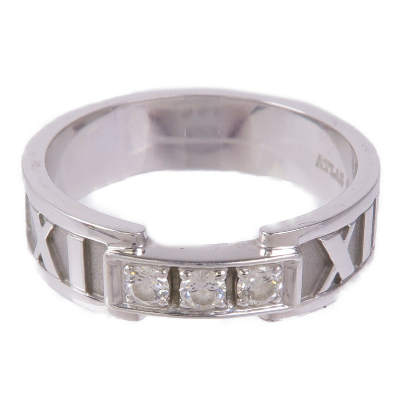 TIFFANY＆CO 18K白金Diamond Ring鑽石戒指US#6.25-1