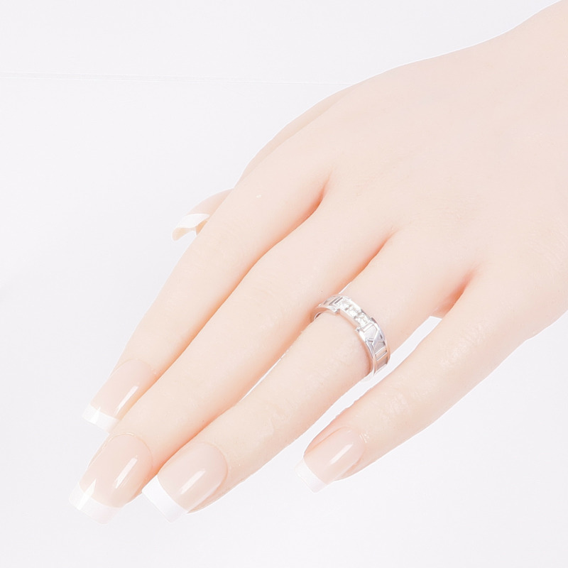 TIFFANY＆CO 18K白金Diamond Ring鑽石戒指US#6.25-6