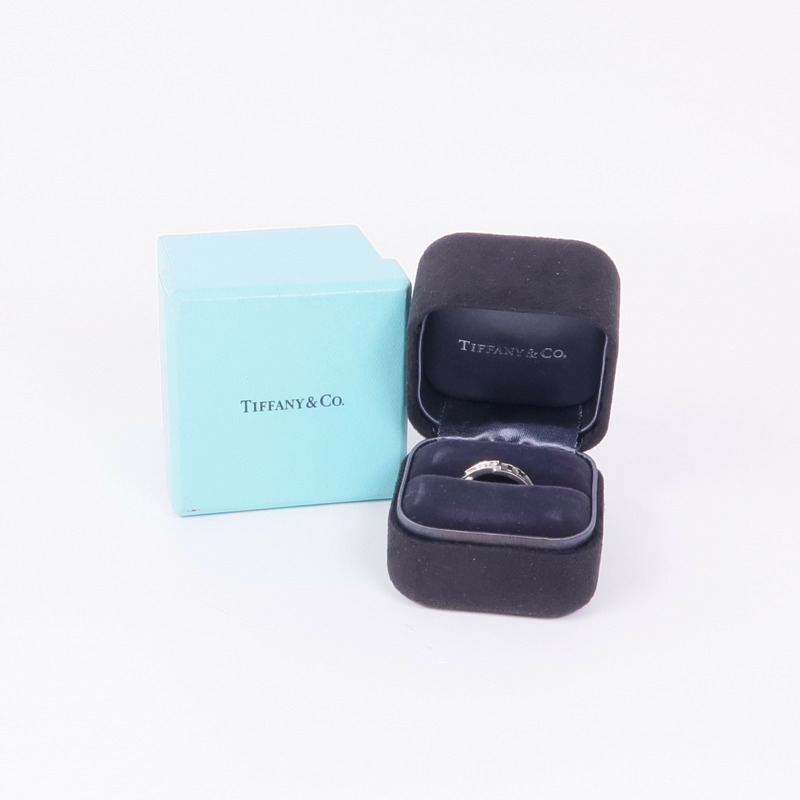TIFFANY＆CO 18K白金Diamond Ring鑽石戒指US#6.25-7