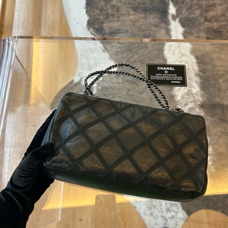 Chanel 香奈兒雙 c 鈕母鏈條包-4