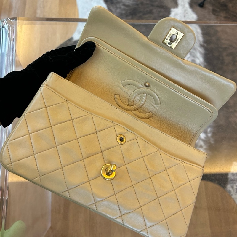Chanel 香奈兒菱格紋雙 c 扣雙蓋 cf 小號-7