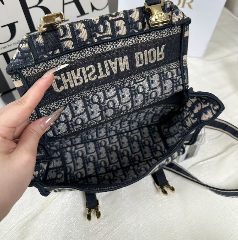 迪奧Dior camp 小號老花郵差包-4