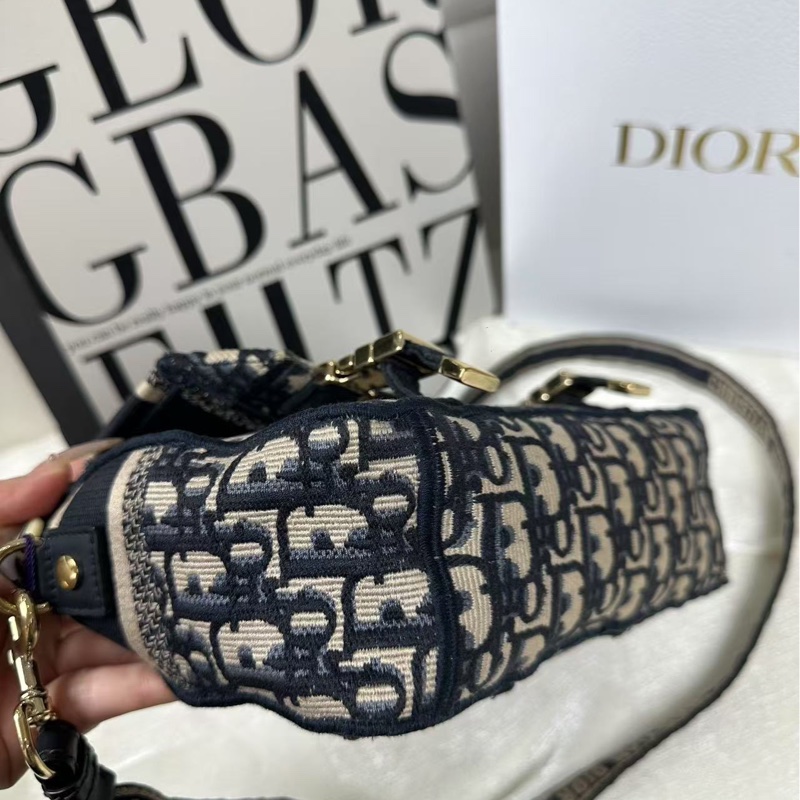 迪奧Dior camp 小號老花郵差包-10