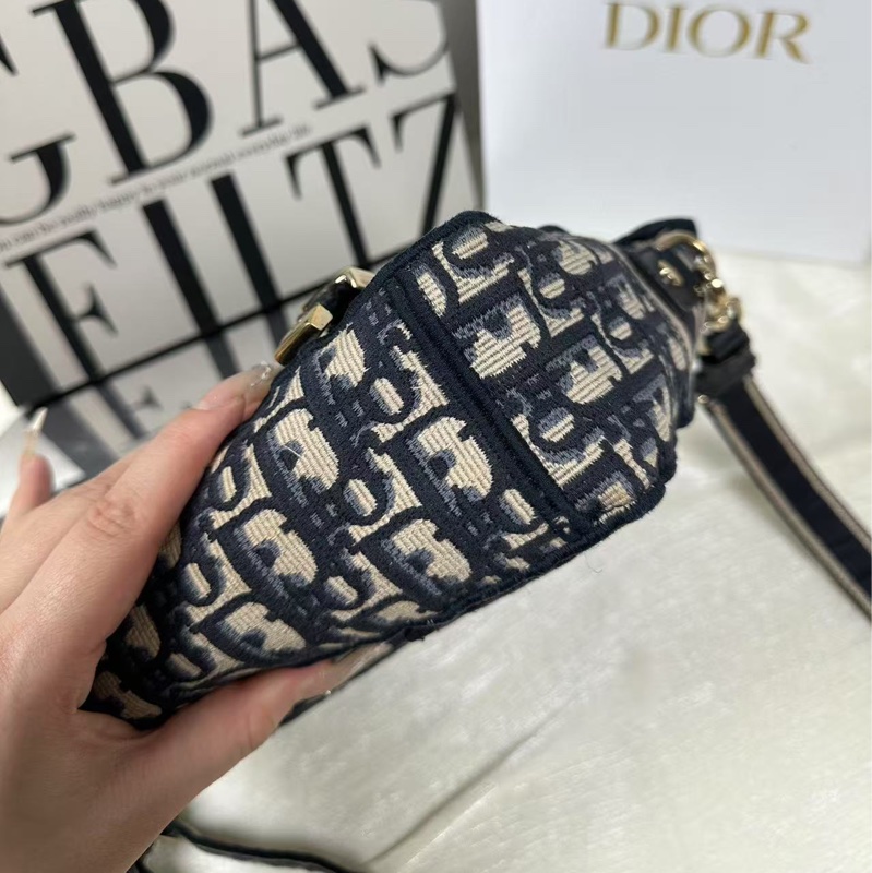 迪奧Dior camp 小號老花郵差包-11