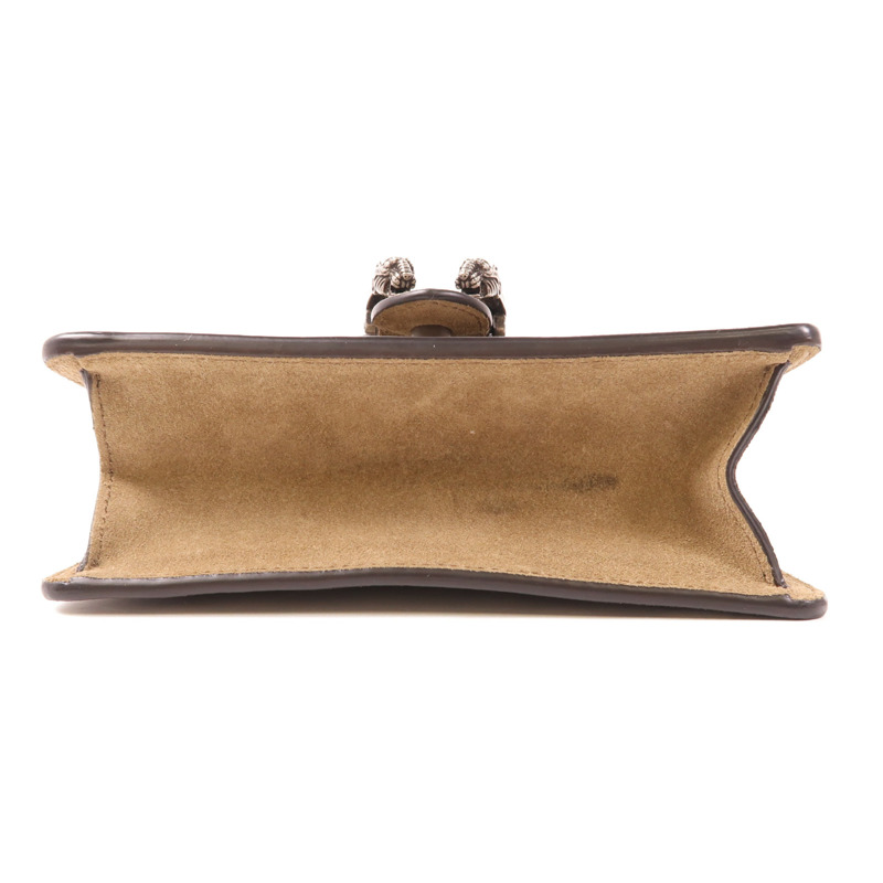 GUCCI 塗層帆布2 Way Bag銀扣鏈帶手挽肩背兩用袋-3