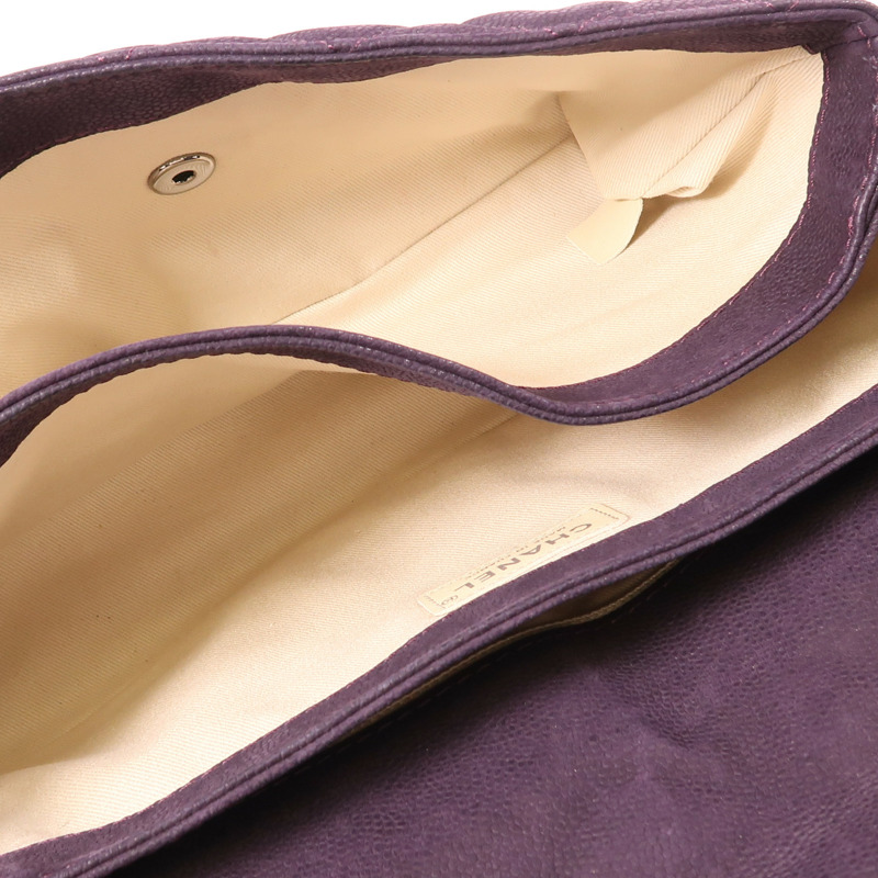 CHANEL 【激減優惠】牛皮皮革Chain Shouder銀扣鏈帶肩背袋-4