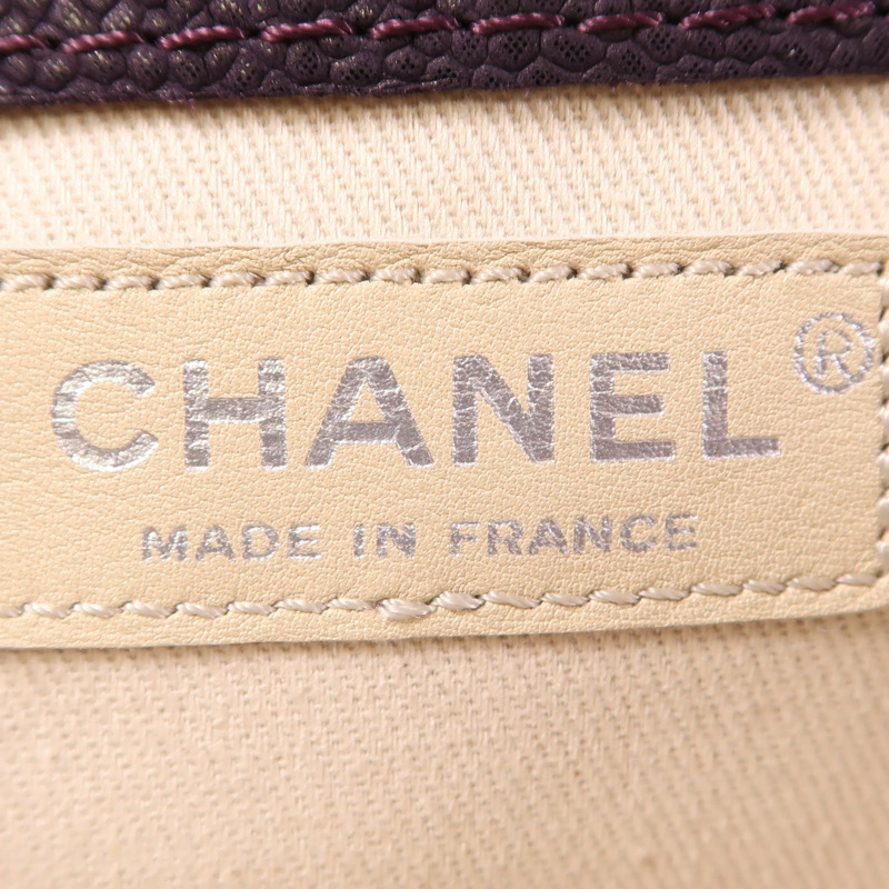 CHANEL 【激減優惠】牛皮皮革Chain Shouder銀扣鏈帶肩背袋-5