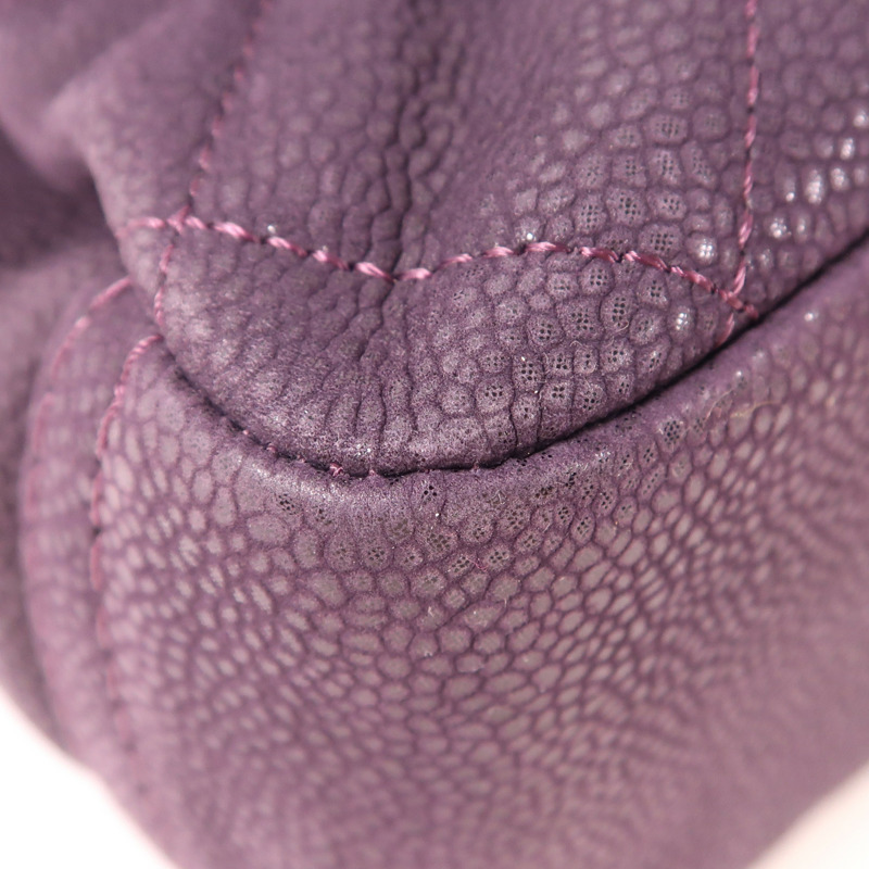 CHANEL 【激減優惠】牛皮皮革Chain Shouder銀扣鏈帶肩背袋-9