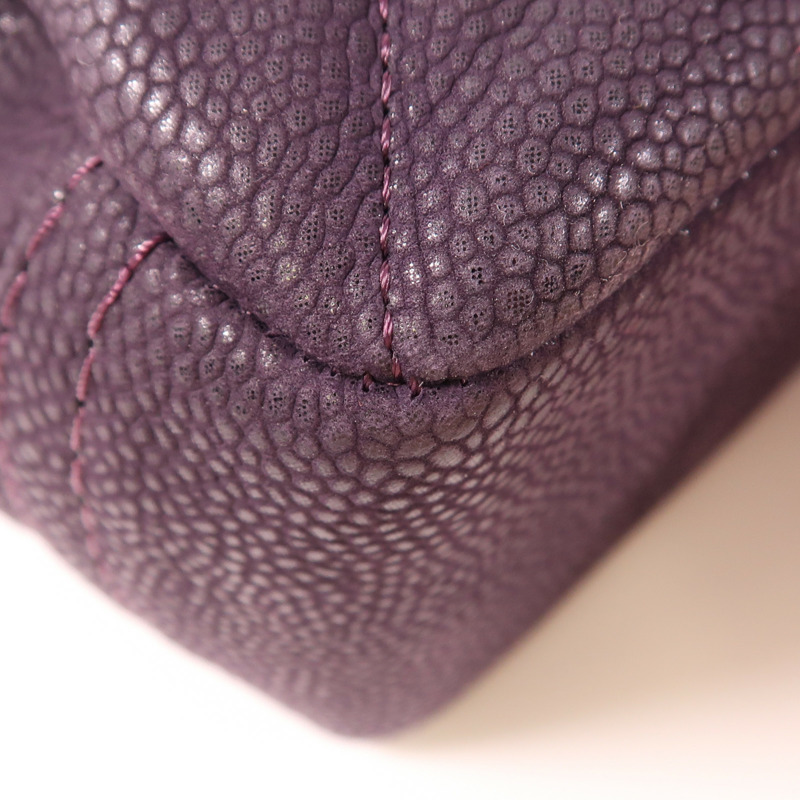 CHANEL 【激減優惠】牛皮皮革Chain Shouder銀扣鏈帶肩背袋-11