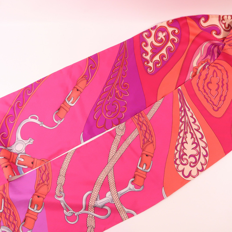 HERMES 絲質Maxi Twilly絲巾-1