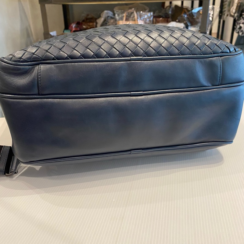Bottega Veneta 編織後背包 深藍-4