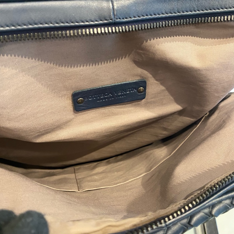 Bottega Veneta 編織後背包 深藍-10