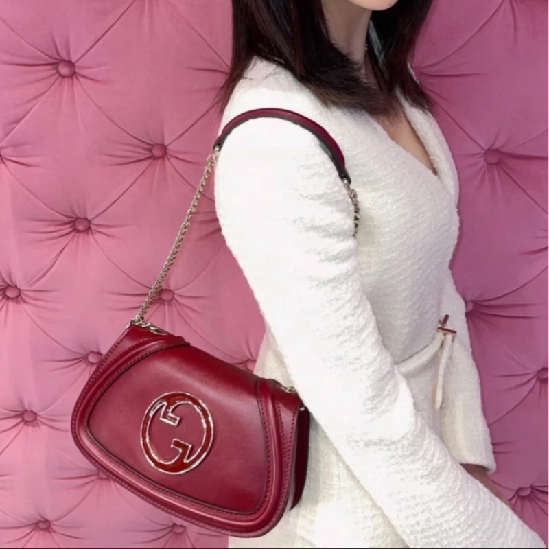 莉亞精品♡ Gucci 安可拉紅Blondie#九新美包-1
