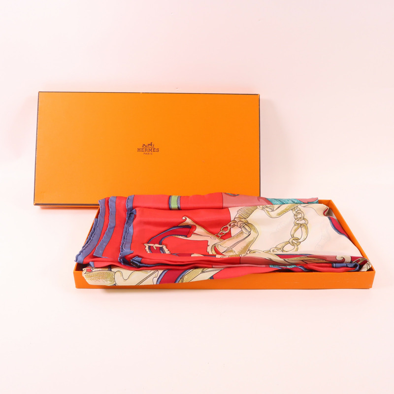 HERMES 絲質Scarf 140X140絲巾-12