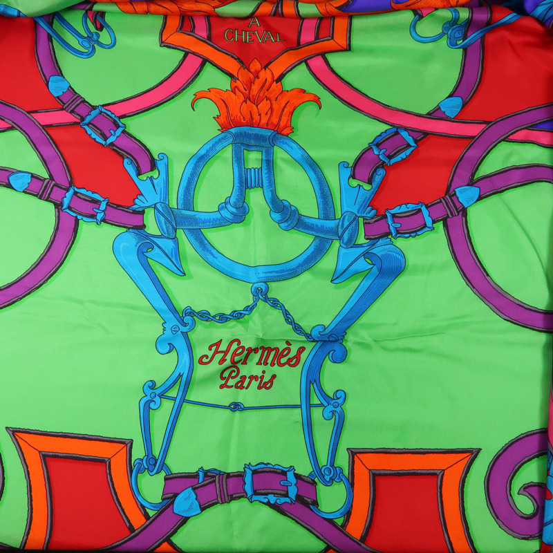 HERMES 絲質Scarf 140X140絲巾-5