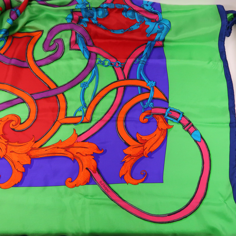 HERMES 絲質Scarf 140X140絲巾-7