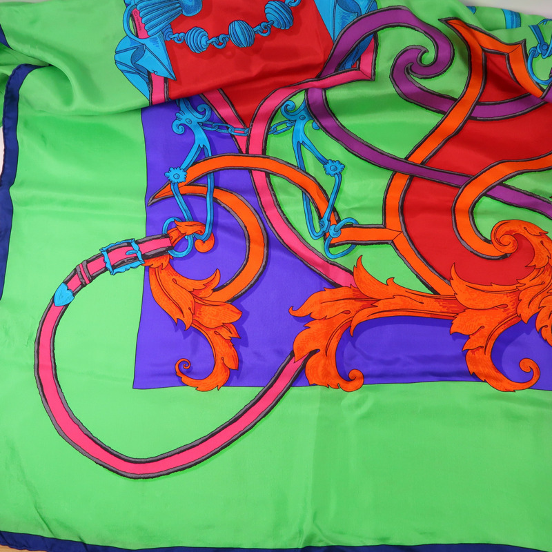 HERMES 絲質Scarf 140X140絲巾-9