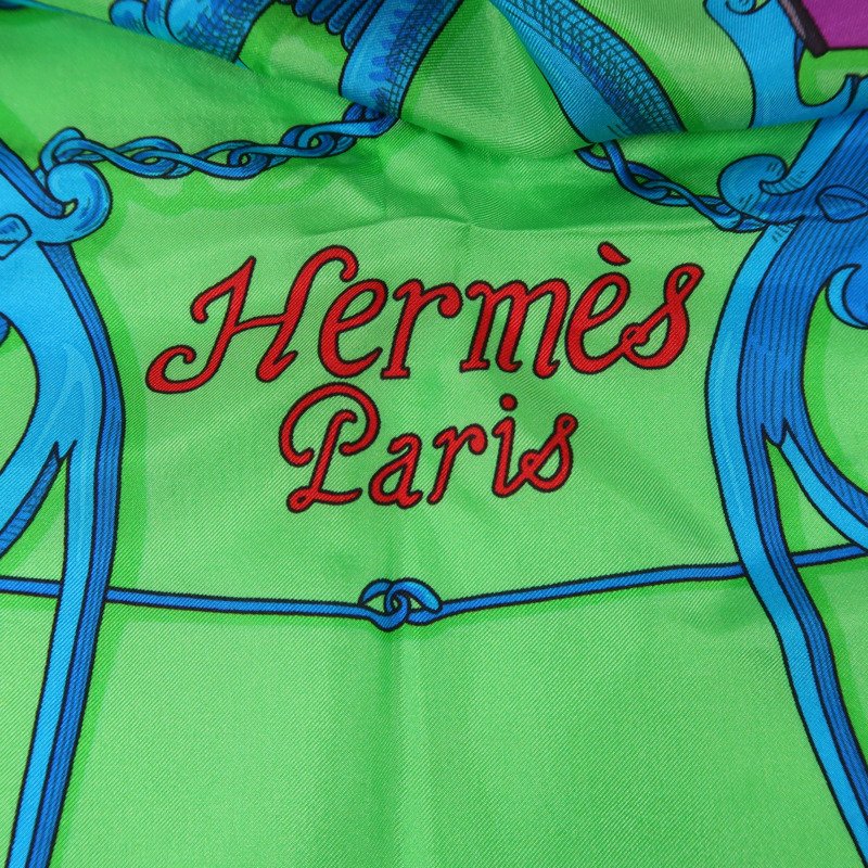 HERMES 絲質Scarf 140X140絲巾-10
