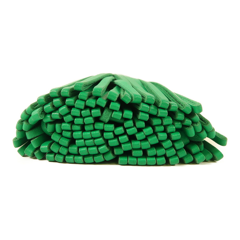 HERMES Swift皮革Carmen Key Ring銀扣鑰匙圈Green-2