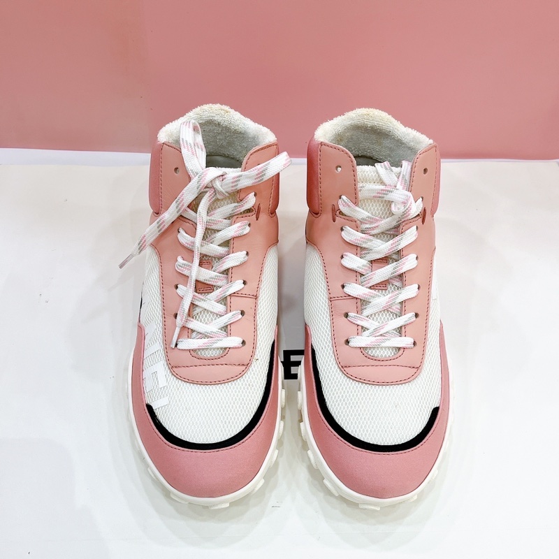 莉亞精品♡ Chanel 粉色高筒鞋#37 二手美鞋-2