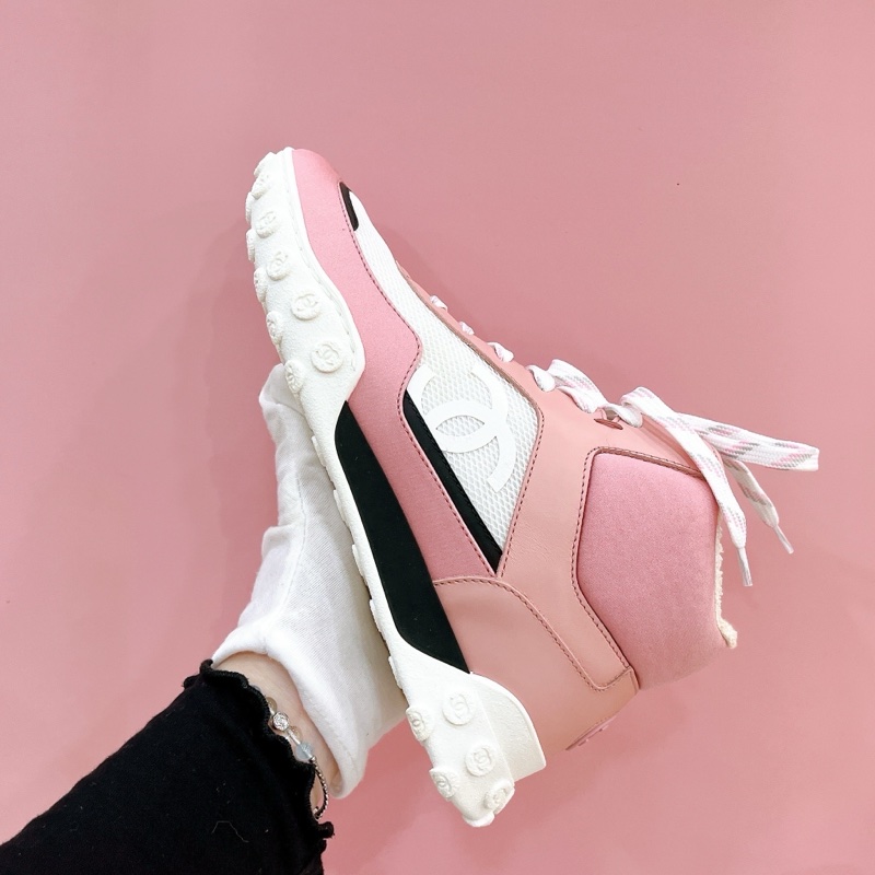 莉亞精品♡ Chanel 粉色高筒鞋#37 二手美鞋-10