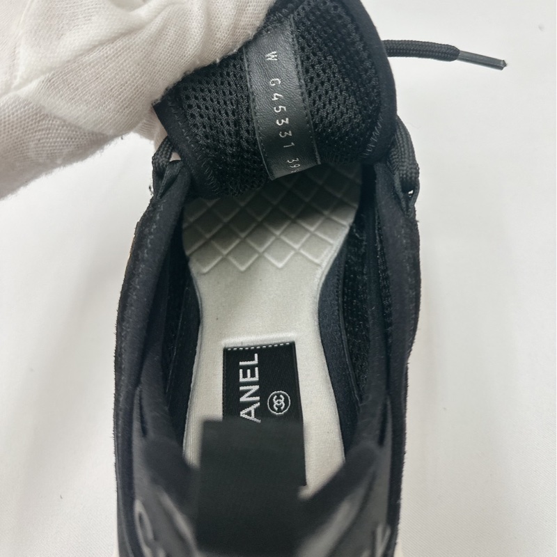 莉亞精品♡Chanel 麂皮運動鞋#39.5 二手美鞋-11