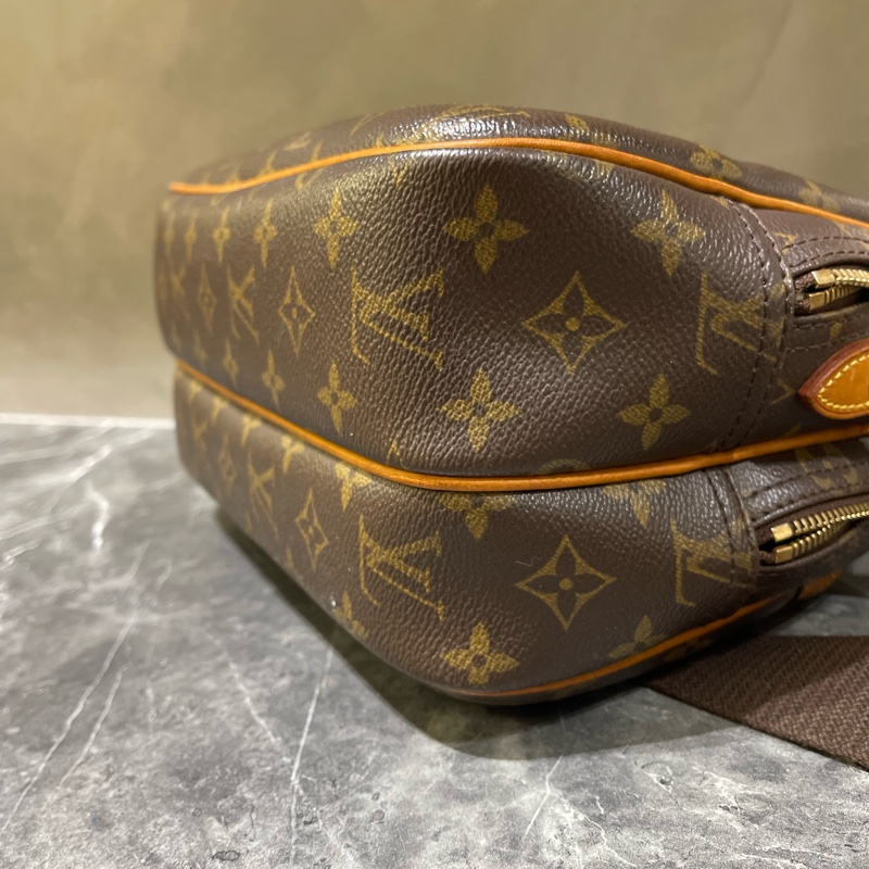 LV經典老花雙層郵差包/航空包/男女皆可-6