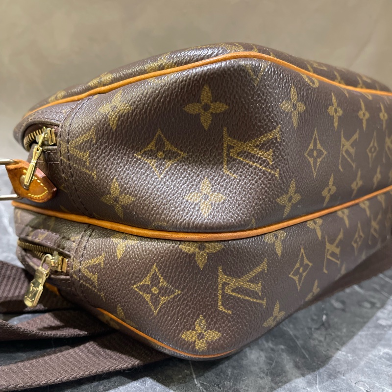 LV經典老花雙層郵差包/航空包/男女皆可-8