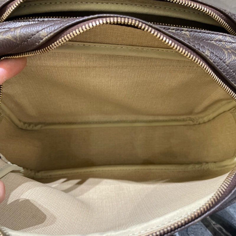 LV經典老花雙層郵差包/航空包/男女皆可-9