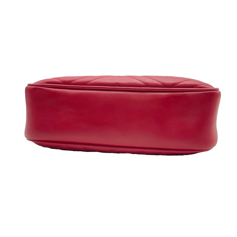 GUCCI 紅色全皮馬蒙系列相機包-3