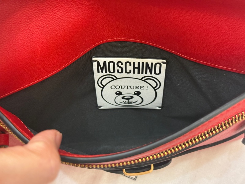 二手 MOSCHINO 小熊頭手拿包-3