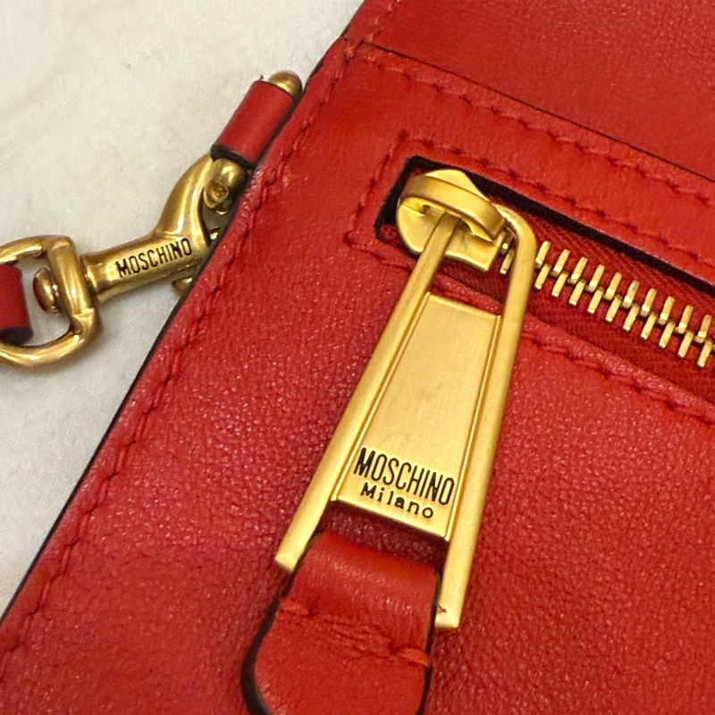 二手 MOSCHINO 小熊頭手拿包-17