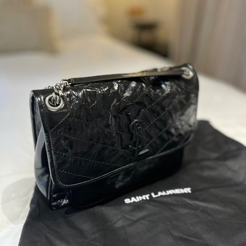 YSL Niki包 銀鏈/中號