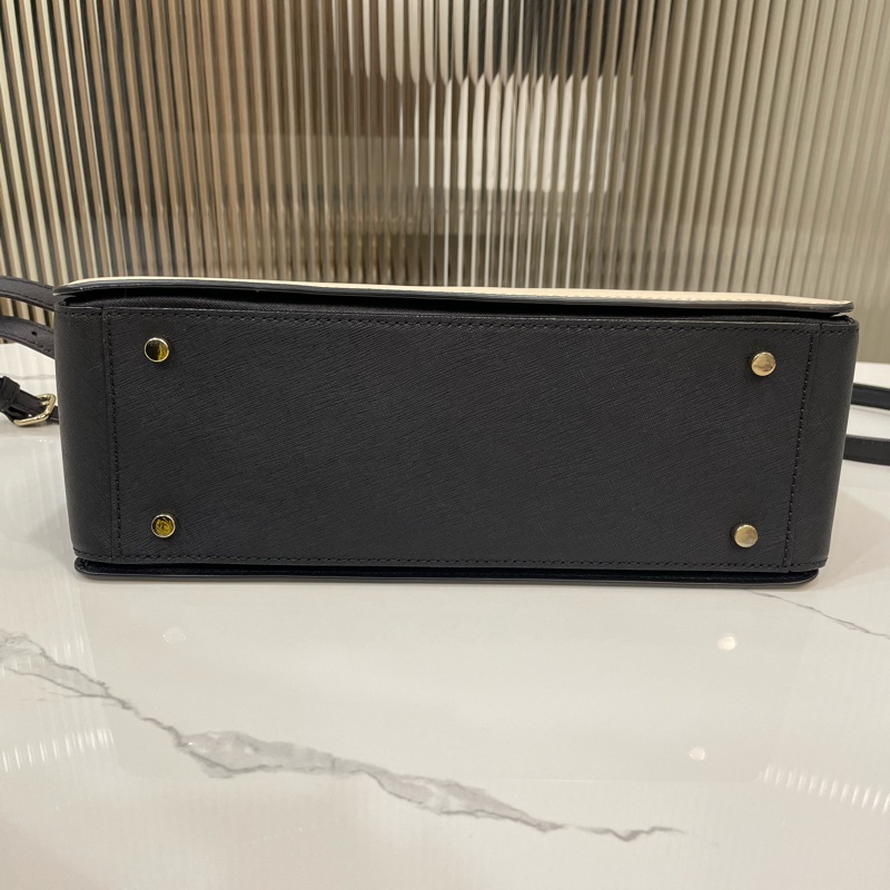 降價❗️Kate Spade NEW YORK托特包(杏黑拼接)手提包/肩背包-6