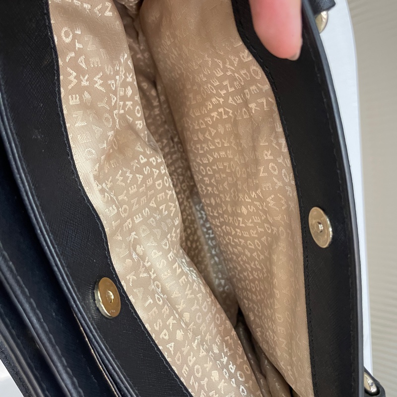 降價❗️Kate Spade NEW YORK托特包(杏黑拼接)手提包/肩背包-12
