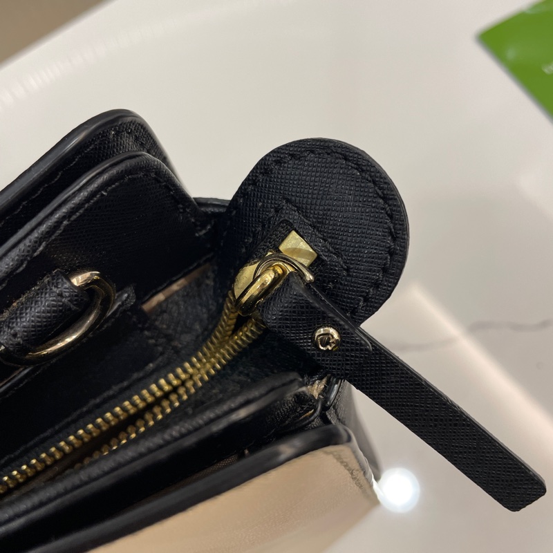 降價❗️Kate Spade NEW YORK托特包(杏黑拼接)手提包/肩背包-13