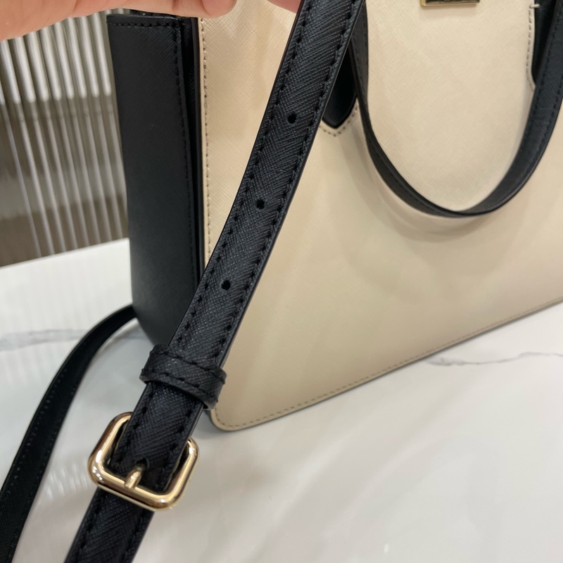 降價❗️Kate Spade NEW YORK托特包(杏黑拼接)手提包/肩背包-14