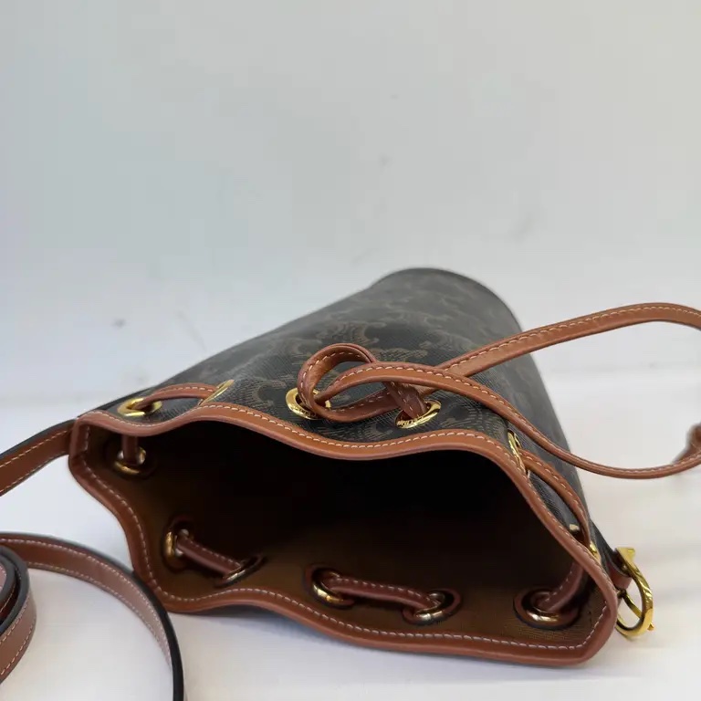 Celine 老花迷你斜背包水桶包-8