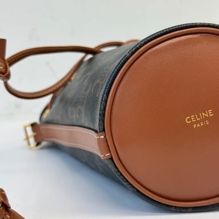 Celine 老花迷你斜背包水桶包-10