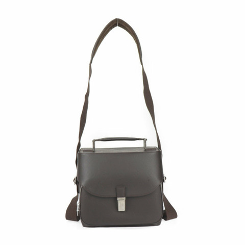 LOUIS VUITTON Charlie Monogram Glace 單肩包 M46510 皮革咖啡廳手提包相機包 R2401083007003