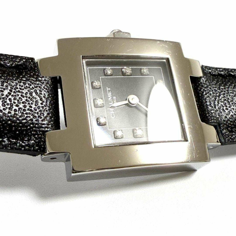 Chaumet 女士腕錶風格 Carre 12P 鑲鑽-3