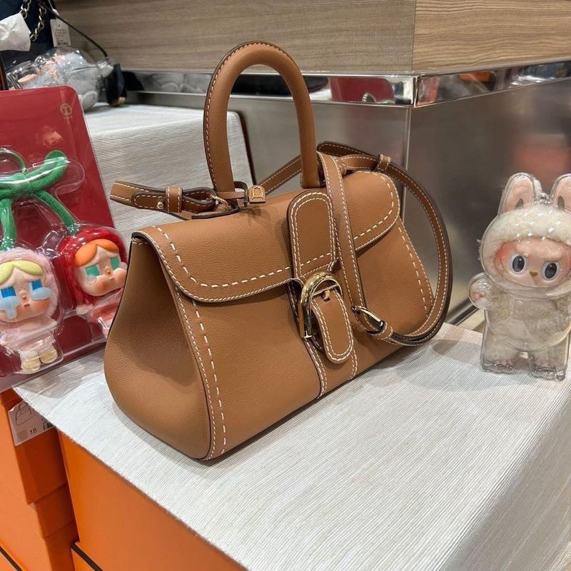 Delvaux Brilliant east west mini 焦糖色-1