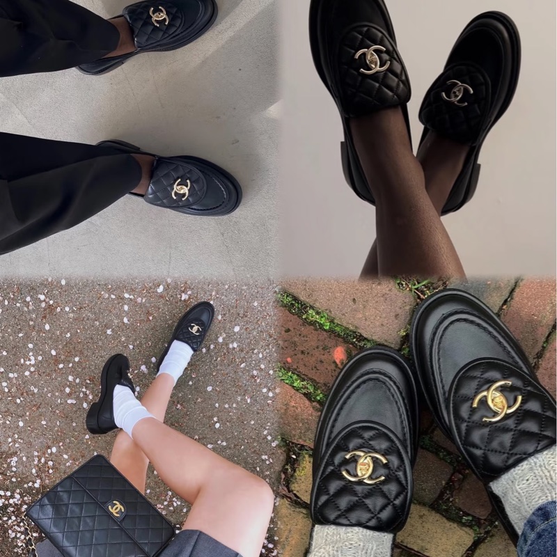 香奈兒CHANEL書包扣樂福鞋-38