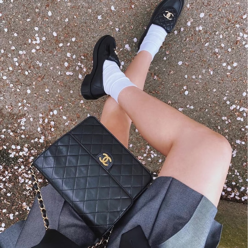 香奈兒CHANEL書包扣樂福鞋-39