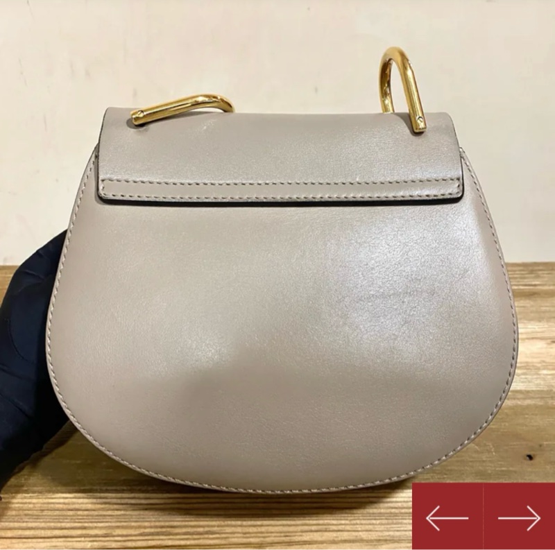 Chloe 灰色豬鼻包斜背包-1