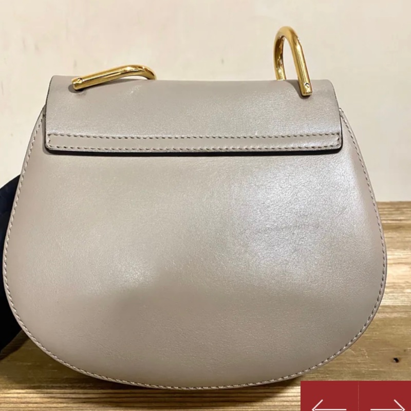 Chloe 灰色豬鼻包斜背包-10